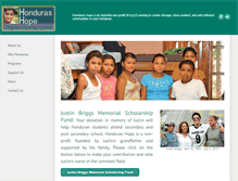 Tablet Screenshot of hondurashope.org